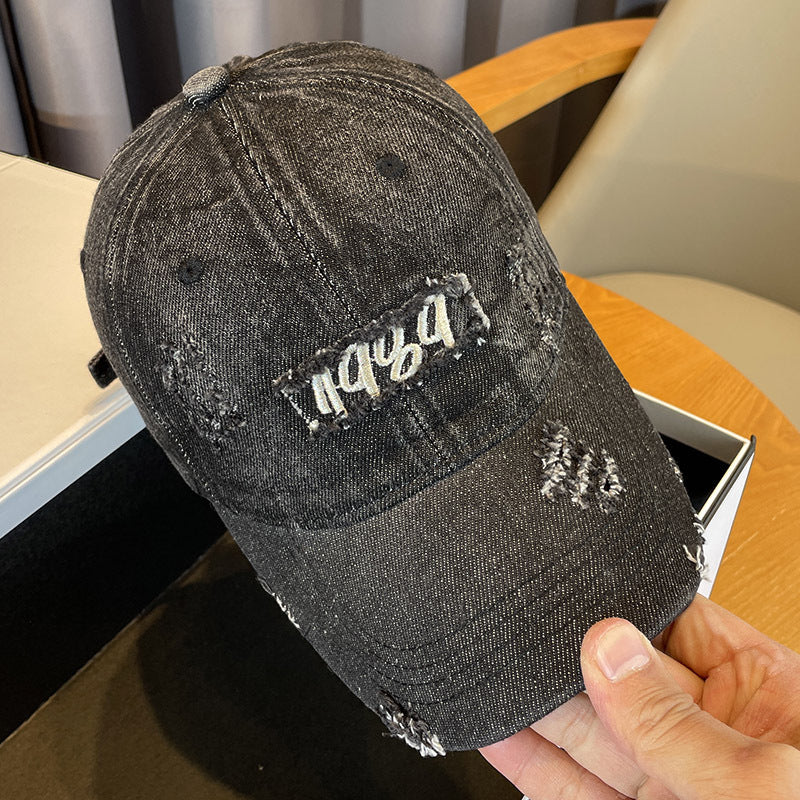 Damen Baseballkappe im Used-Look aus Jeans Skanto 1784188483