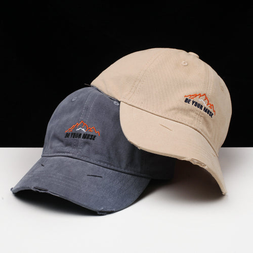 Damen Baseballkappe aus Baumwolle im Used-Look mit Stickerei Skanto