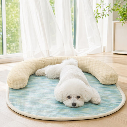 Gemütliches gepunktetes Nest-Hundebett