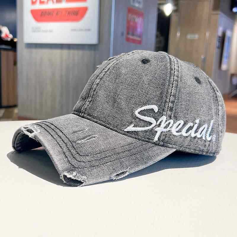 Unisex Distressed K Baumwoll-Dad-Cap Skanto