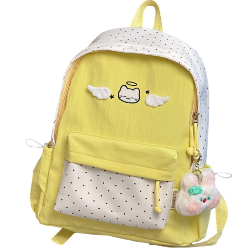 Niedlicher bestickter Charakter-Rucksack Skanto
