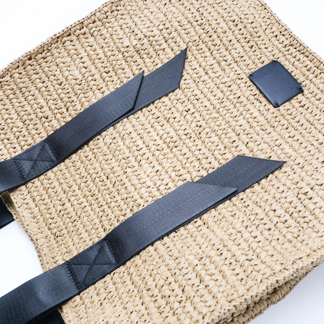 Geräumige Strohtasche mit breiten Tragegriffen Skanto