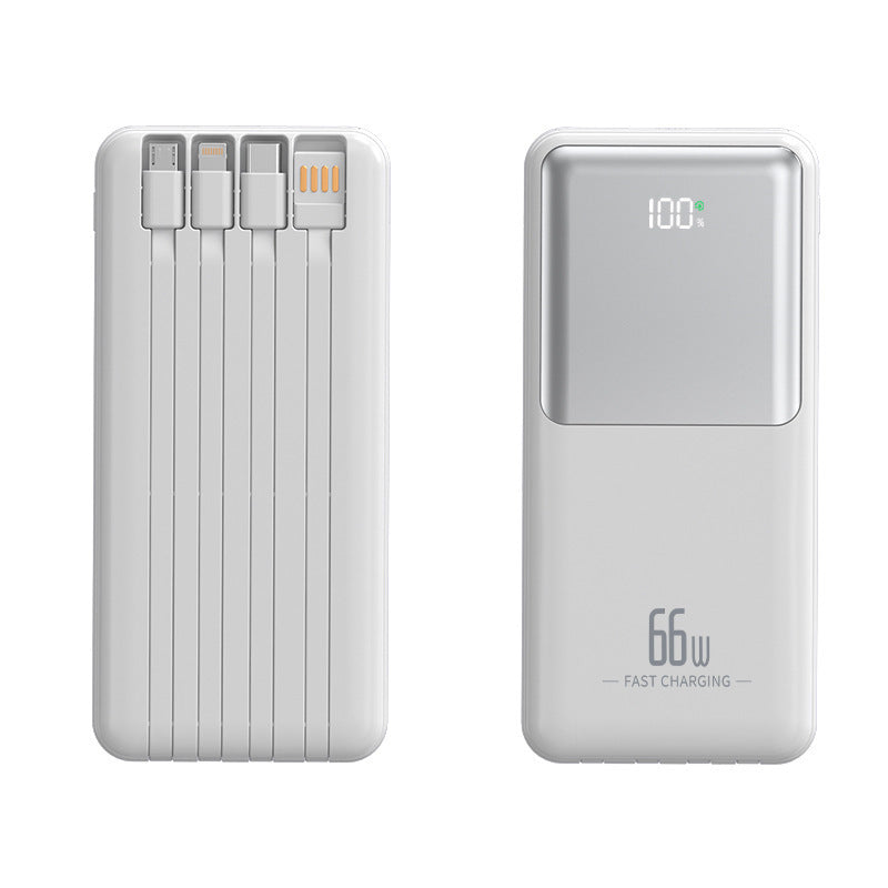 Portable Powerbank mit integriertem Multifunktions-Ladekabel Skanto