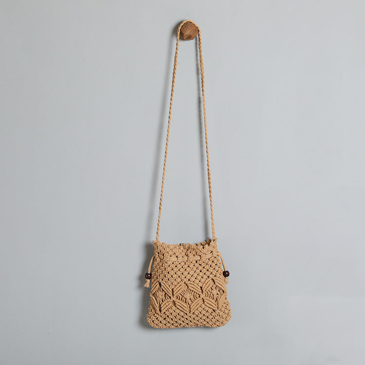 Makramee-Tasche mit verstellbarem Schultergurt Skanto