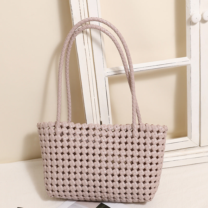 Geflochtene Strandtasche mit praktischem Faltmechanismus Skanto