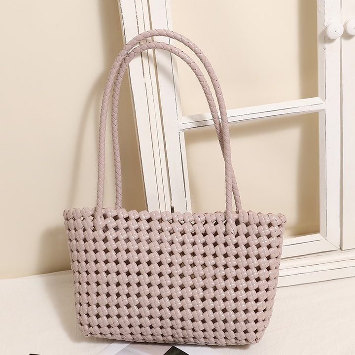 Geflochtene Strandtasche mit praktischem Faltmechanismus Skanto