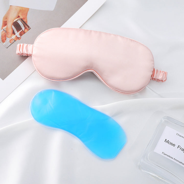 Nan Seidenweiche Schlafmaske für Damen mit herausnehmbarem Gel-Kühlpad und verstellbarem Komfortband Skanto
