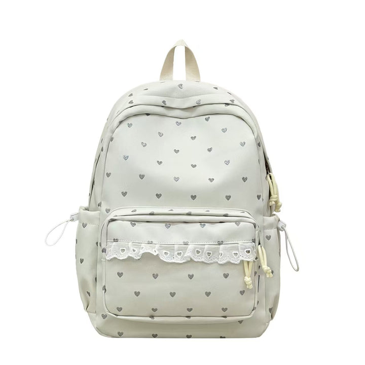 Lässiger Rucksack Skanto mit Herzmuster
