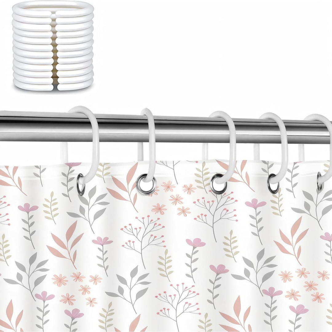 Duschvorhang Skanto mit Blumenmuster