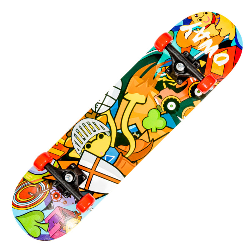 Trick-Skateboard mit Drachengrafik Skanto