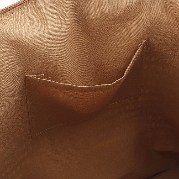 Geräumige Clutch aus geflochtenem Naturmaterial mit dekorativer Quaste Skanto