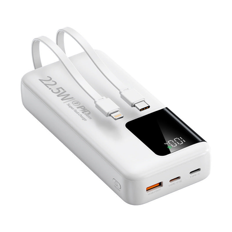 Powerbank mit zwei Schnellladeanschlüssen und digitaler Kapazitätsanzeige Skanto