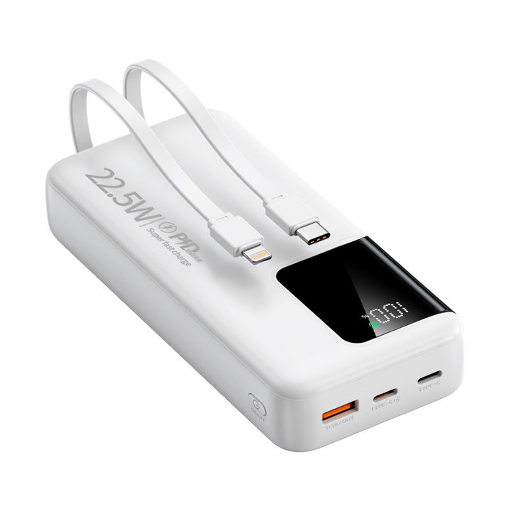 Powerbank mit zwei Schnellladeanschlüssen und digitaler Kapazitätsanzeige Skanto