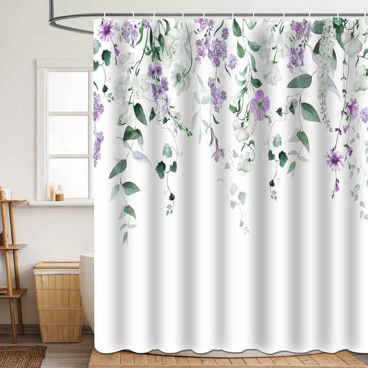 Duschvorhang Skanto mit Blumenmuster