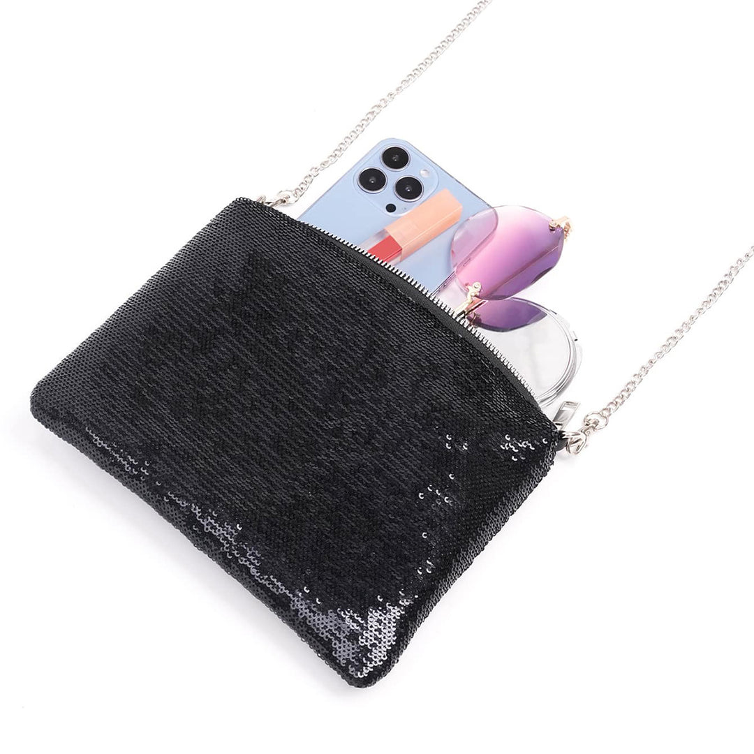 Elegante Clutch mit glitzernden Details Skanto