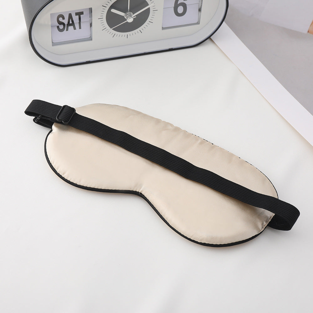 Unisex Skanto Bestickte Kontur-Schlafmaske mit dekorativer Schriftstickerei und verstellbarem Gummiband