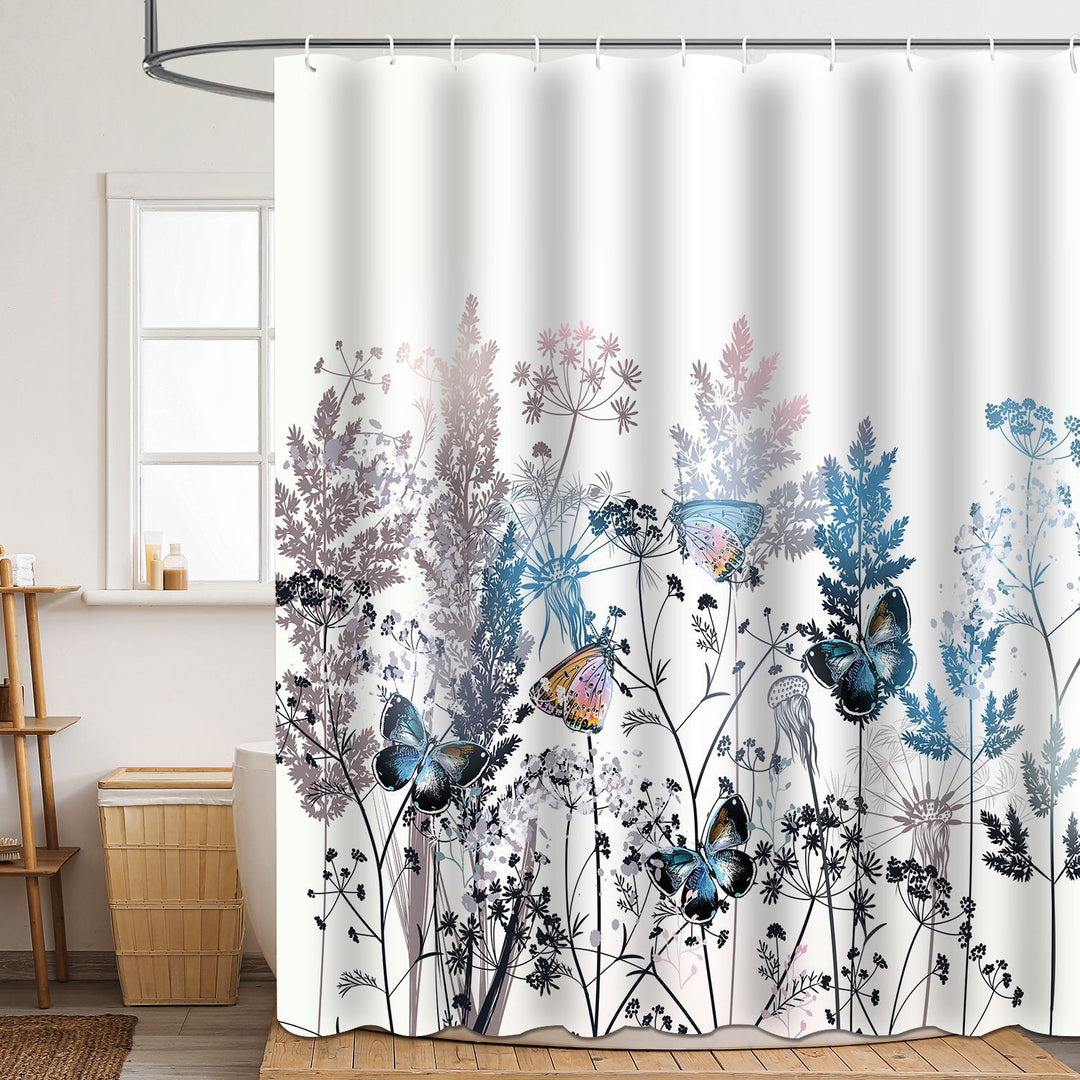 Duschvorhang Skanto mit Blumenmuster