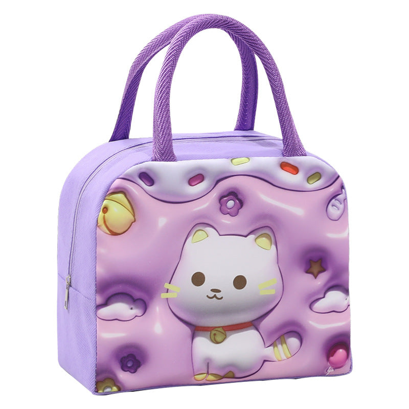Isolierte Kühltasche mit niedlichem Katzenmotiv Skanto