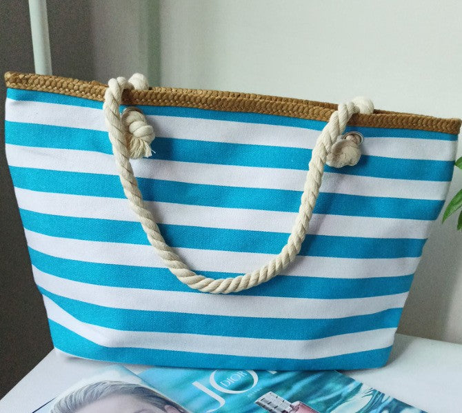 Strandtasche mit maritimem Streifen-Design Skanto