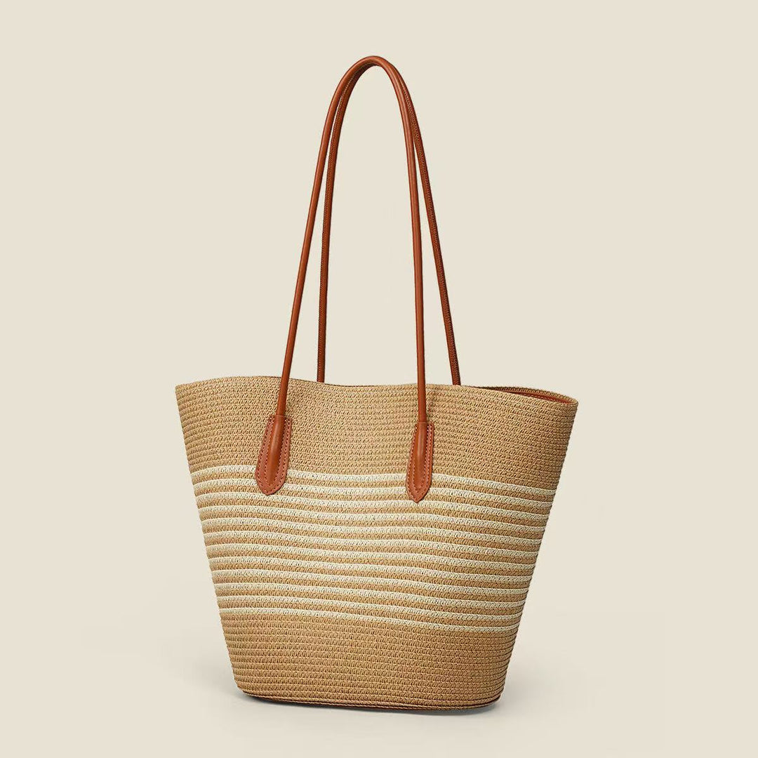 Elegante Strandtasche mit passendem Sonnenhut Skanto
