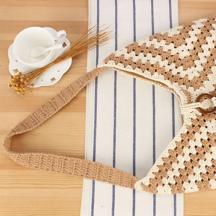 Stylische Handtasche im Chevron-Design Skanto