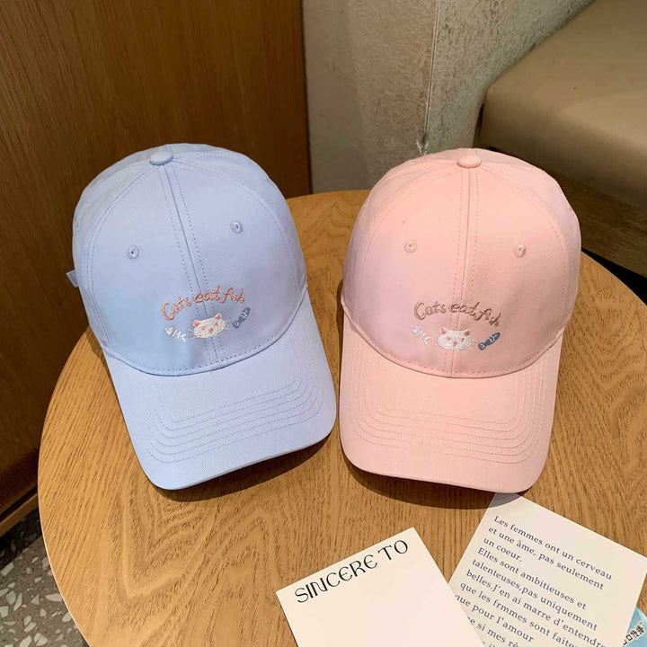 Damen Baseballkappe Skanto mit Katzenmotiv-Stickerei