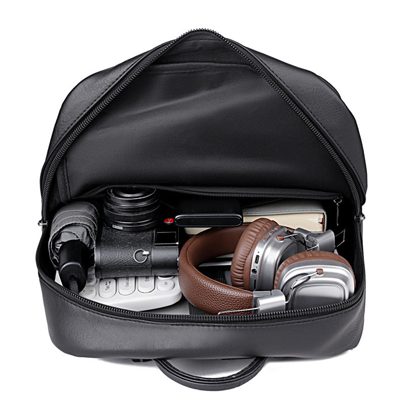 Hochwertiger Kunstleder-Rucksack mit viel Stauraum und ergonomischem Design Skanto