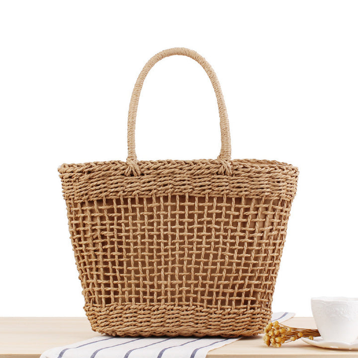 Handtasche aus hochwertigem geflochtenem Biomaterial Skanto