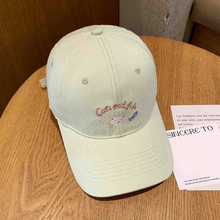 Damen Baseballkappe Skanto mit Katzenmotiv-Stickerei