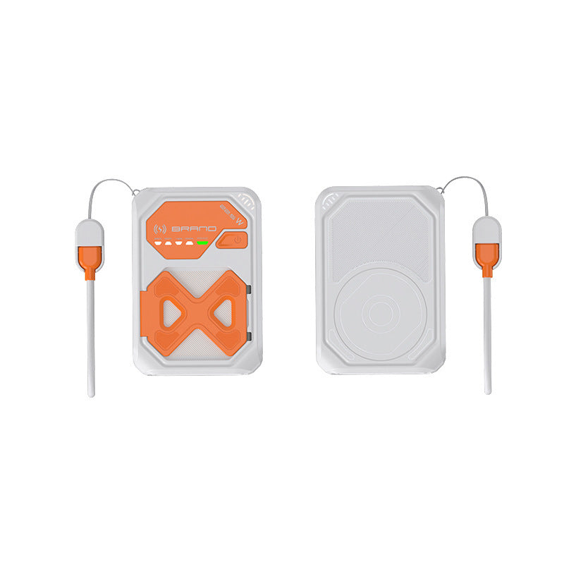 Tragbare Powerbank mit innovativer Schnellladung und kabelloser Option Skanto