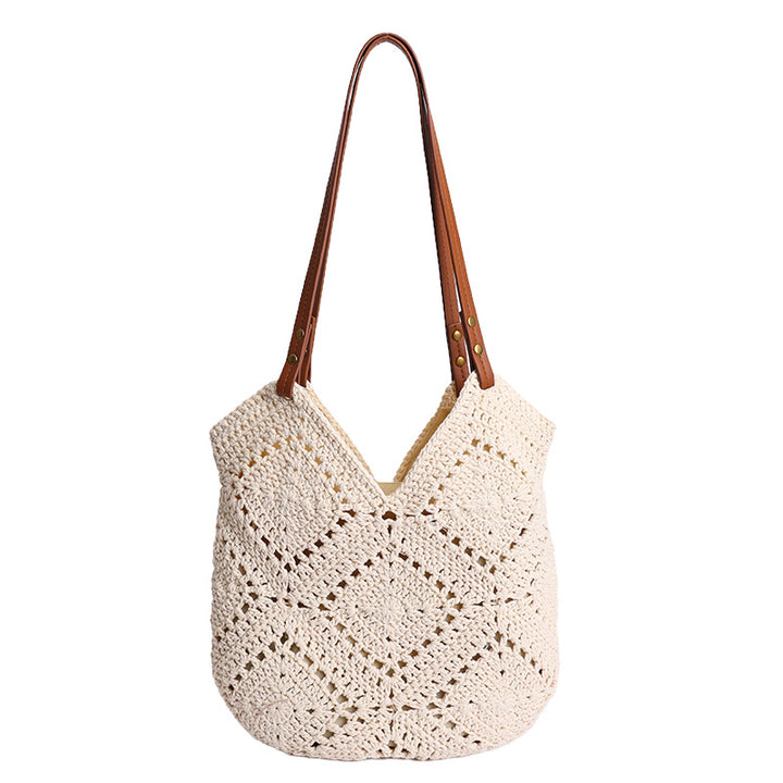 Handgemachte Makramee Shopper-Tasche Skanto
