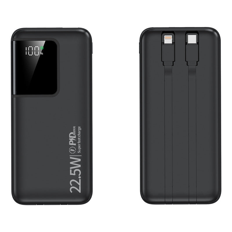 Powerbank mit zwei Schnellladeanschlüssen und digitaler Kapazitätsanzeige Skanto