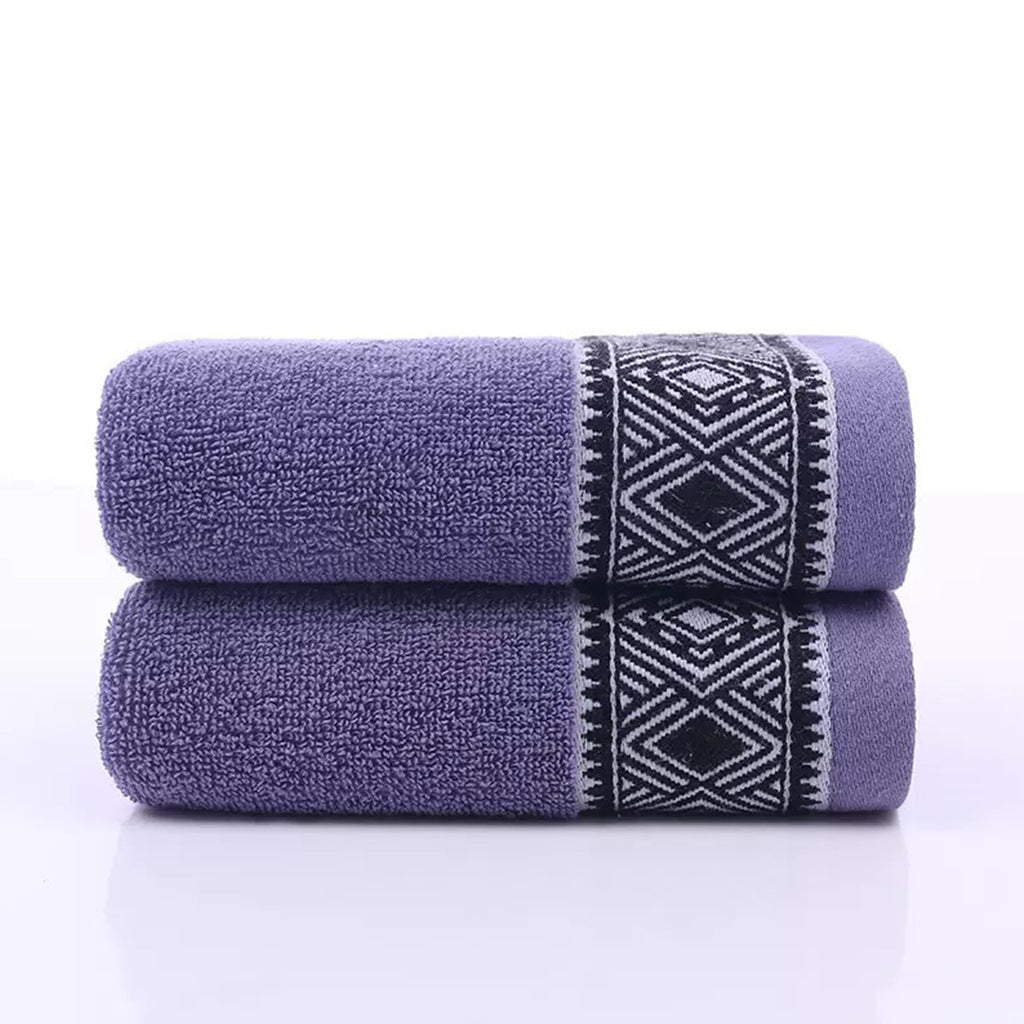 Frotteehandtuch-Set mit elegantem geometrischem Band Skanto