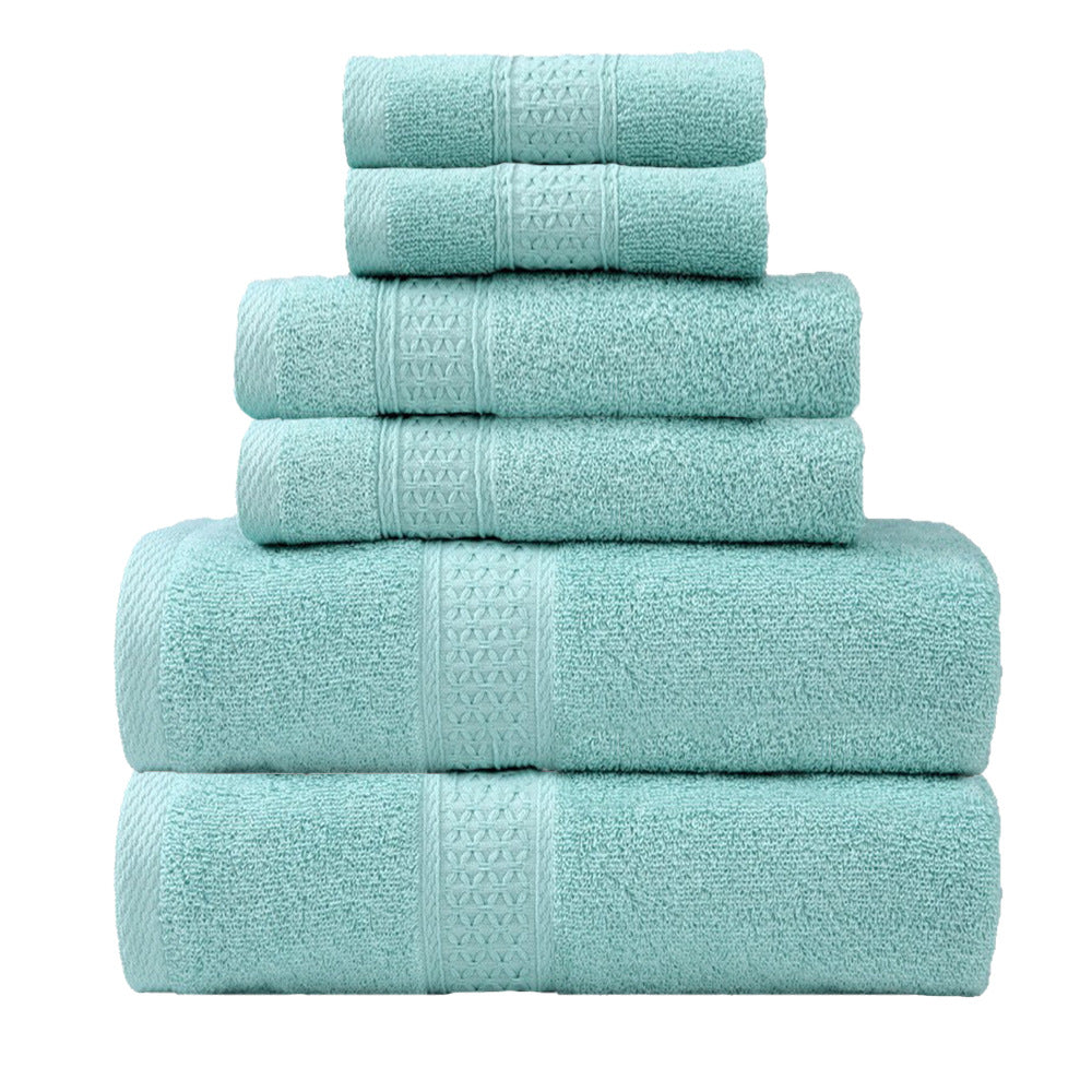 Frottierhandtuch-Set mit eleganter Bordüre