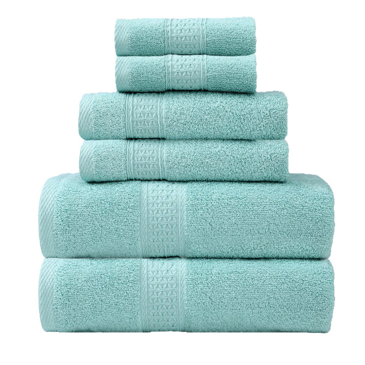 Frottierhandtuch-Set mit eleganter Bordüre