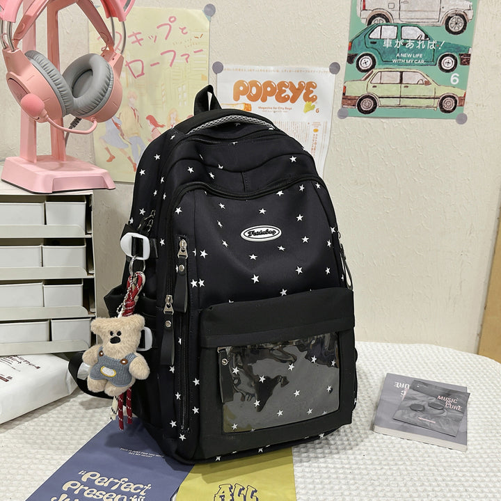 Multifunktionaler Schulrucksack mit Sternenprint Skanto