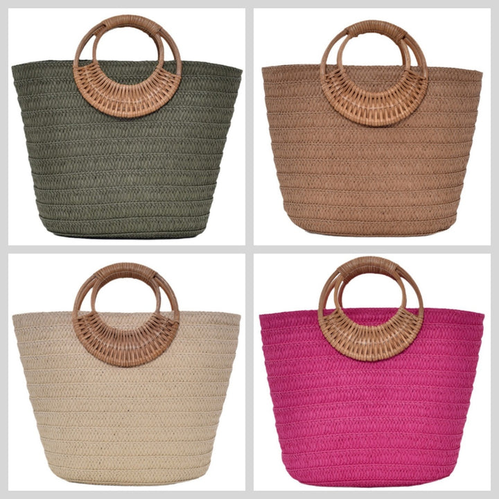 Handtasche mit geflochtenem Griff Skanto