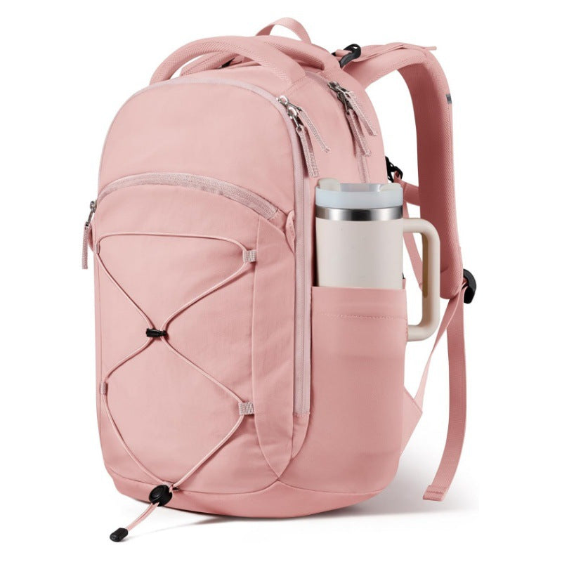 Multifunktionaler Rucksack mit Getränkehalter und elastischem Kordelzug Skanto