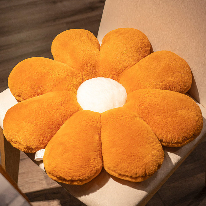 Plüsch-Sitzkissen in Blumenform Skanto