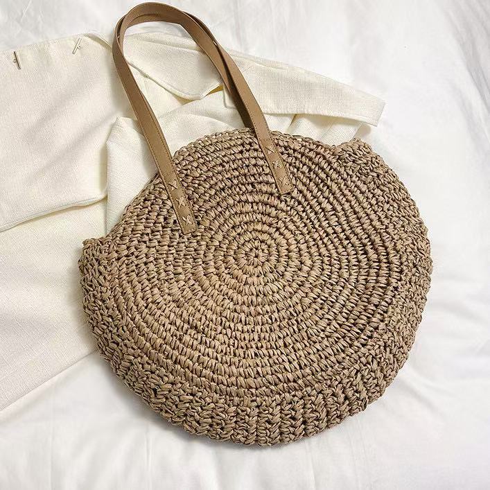 Runde Makramee-Strandtasche Skanto