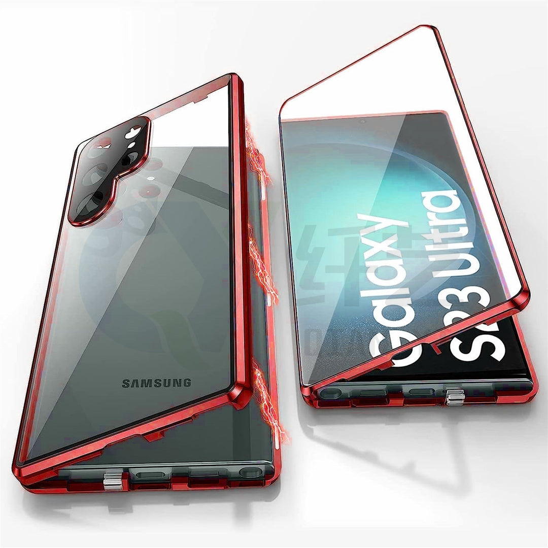 Magnetische Samsung-Glashülle | Doppelseitiges Gehärtetes Glas