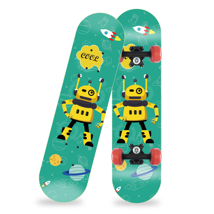 Cartoon-inspiriertes Mini-Skateboard Skanto