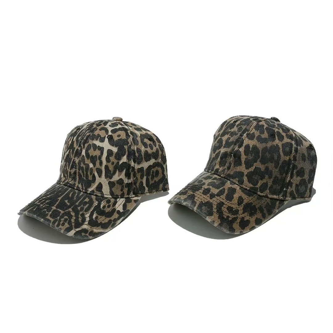 Damen stylische Baseballkappe mit Animal-Print Skanto