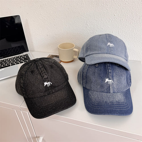 Herren Lässige Grafik Denim-Baseballkappe Skanto