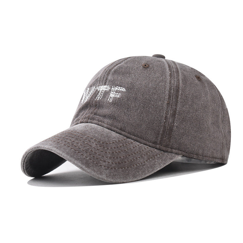 Lässige Distressed-Denim-Baseballkappe für Damen Skanto