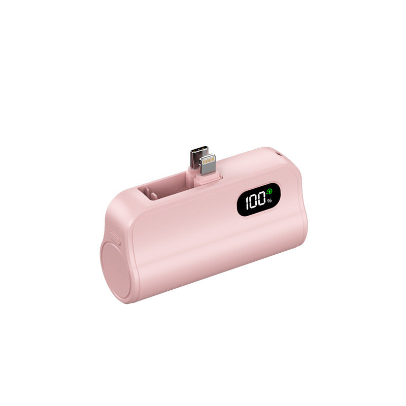 Tragbare Powerbank mit integriertem Ladeanschluss und digitaler Ladestation Skanto