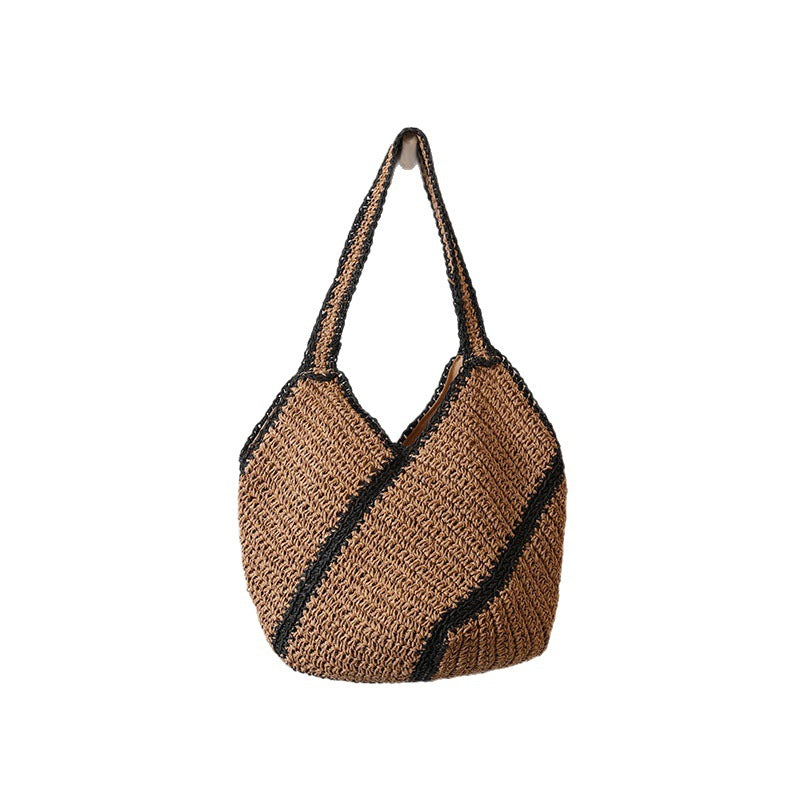 Geflochtene Strandtasche im modernen Design Skanto