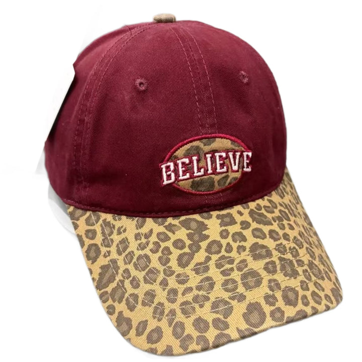 Damen lässige Baseballcap mit Leopardenmuster Skanto