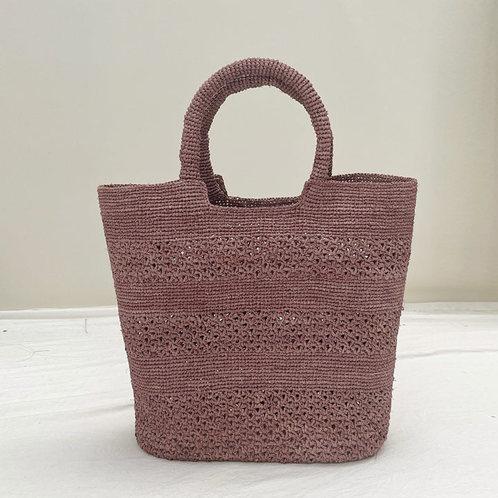 Handgemachte Strandtasche aus gewebtem Naturmaterial Skanto