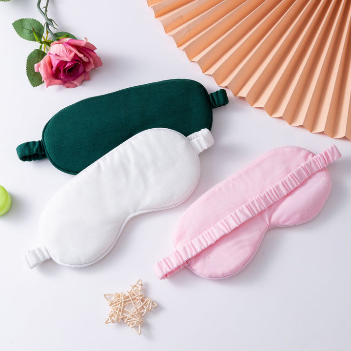 Leichte Baumwoll-Schlafmaske für Damen mit ergonomischer Polsterung und elastischem Komfortband Skanto